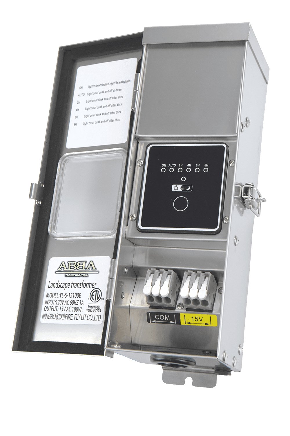 ABBA 100W 15V Digital Stainless Steel Transformer - Sonic Electric