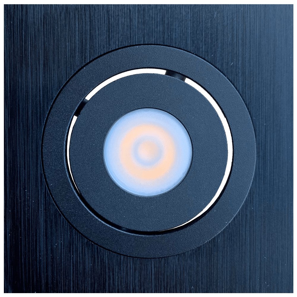 ABBA 12V 1.5W Aluminum Square LED Cabinet Downlight - Multiple Color Temperatures/Finishes - Sonic Electric