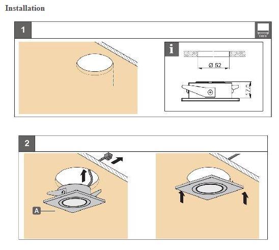 ABBA 12V 1.5W Aluminum Square LED Cabinet Downlight - Multiple Color Temperatures/Finishes - Sonic Electric