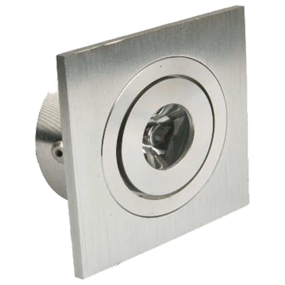 ABBA 12V 1.5W Aluminum Square LED Cabinet Downlight - Multiple Color Temperatures/Finishes - Sonic Electric