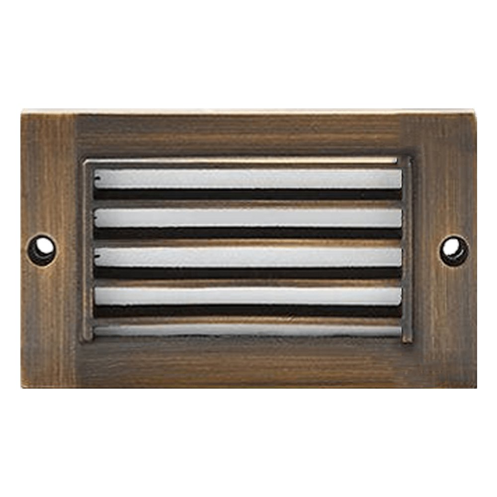 ABBA 12V 2W Cast Brass Bronze LED Step Light - 3000K, Warm White - Sonic Electric