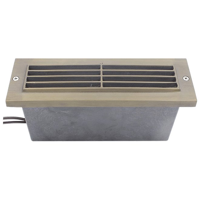 ABBA 12V 3W Cast Brass Edge LED Step Light - 3000K, Warm White - Sonic Electric