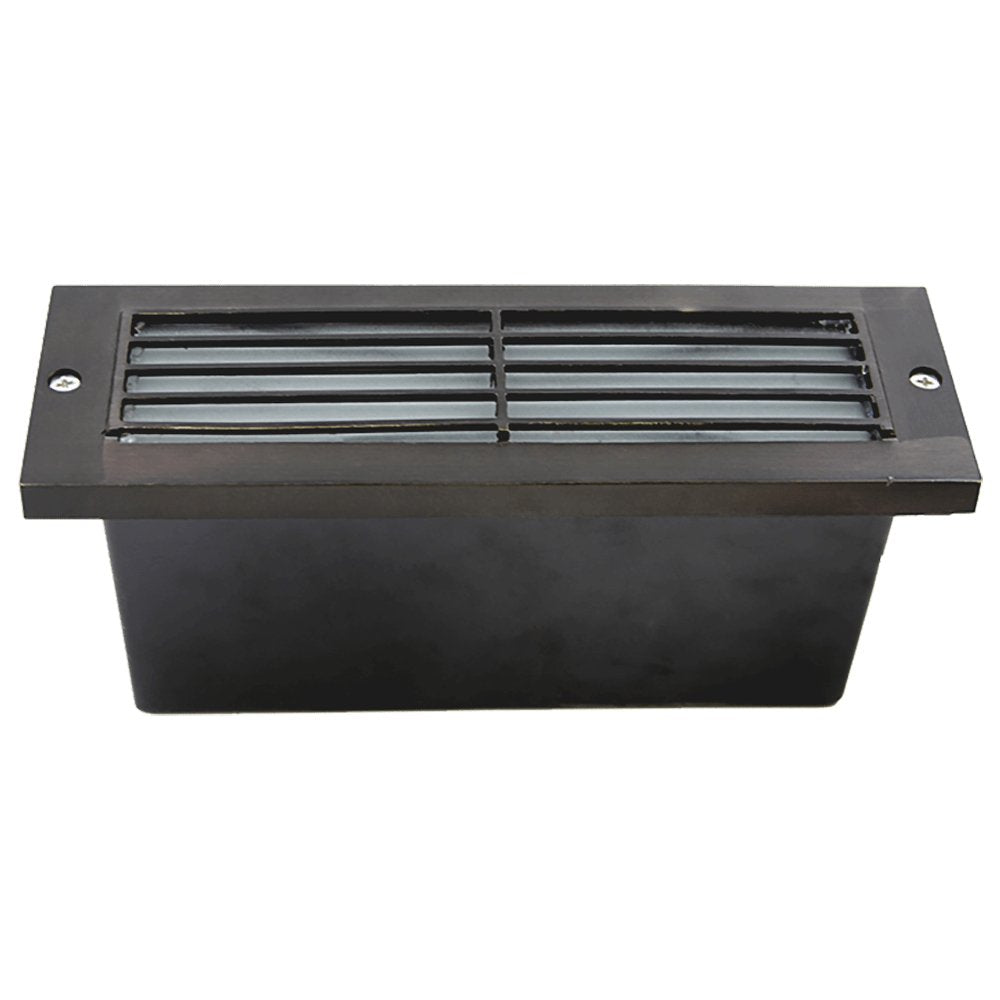 ABBA 12V 3W Cast Brass Edge LED Step Light - 3000K, Warm White - Sonic Electric