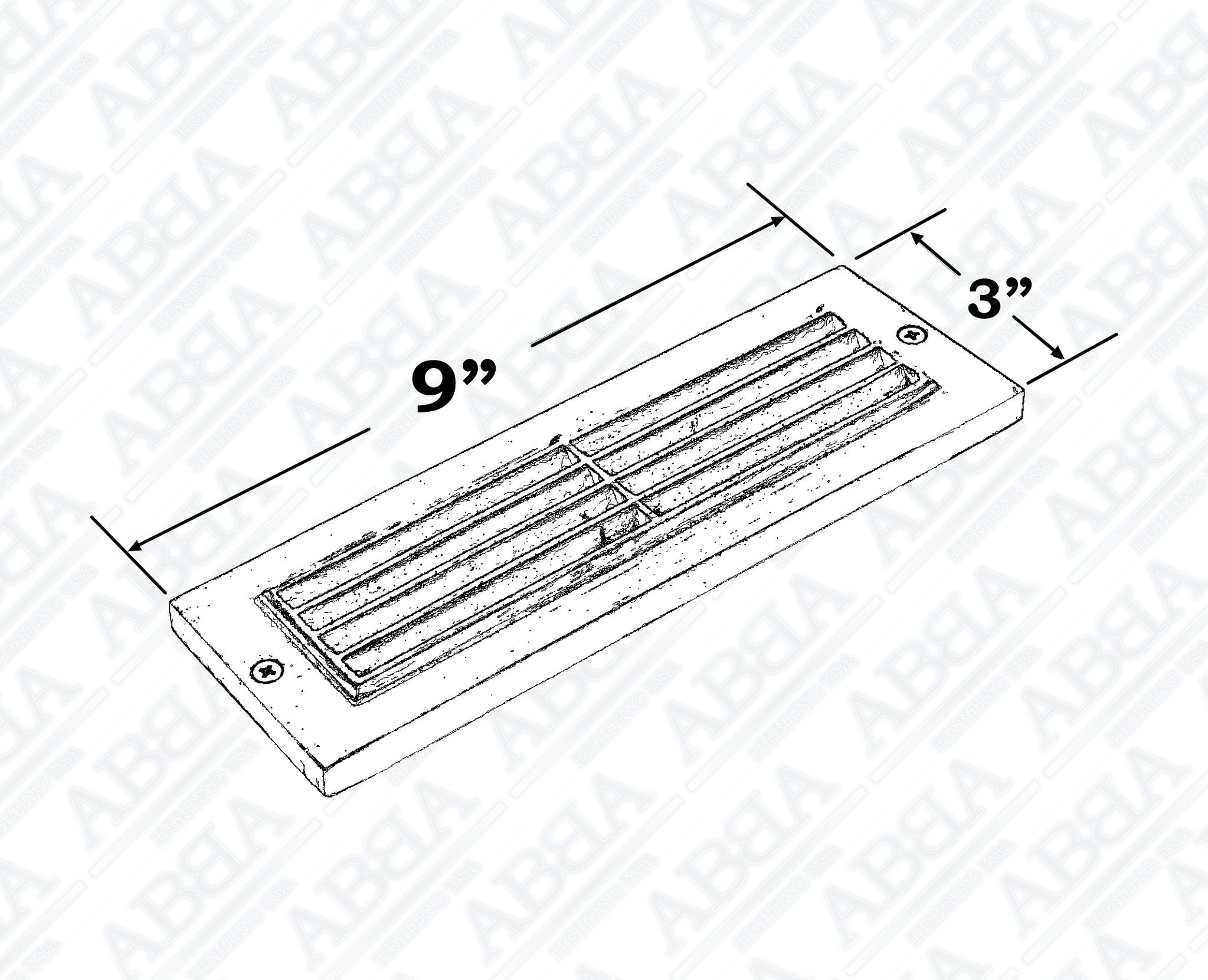 ABBA 12V 4W Brass Surface Mount LED Step Light - 3000K, Warm White - Sonic Electric