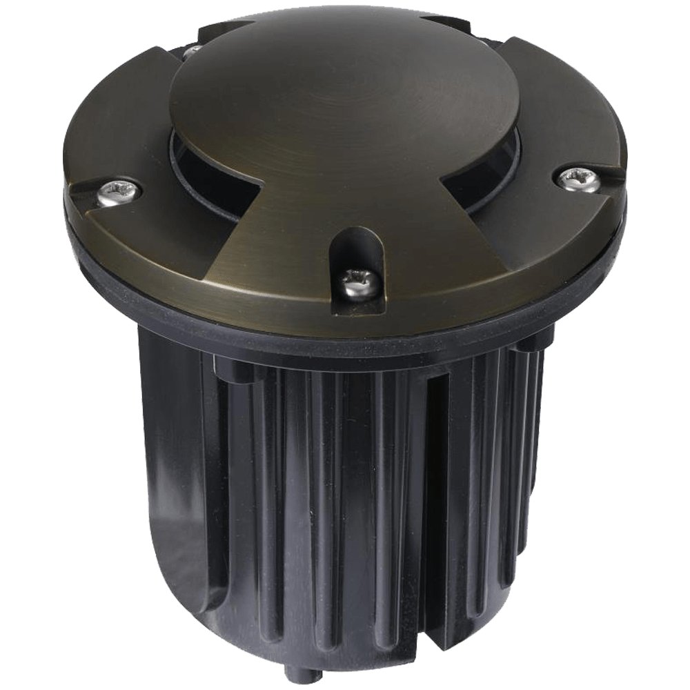 ABBA 12V 5" Cast Brass Bi-Directional In-Ground Well Light - Sonic Electric