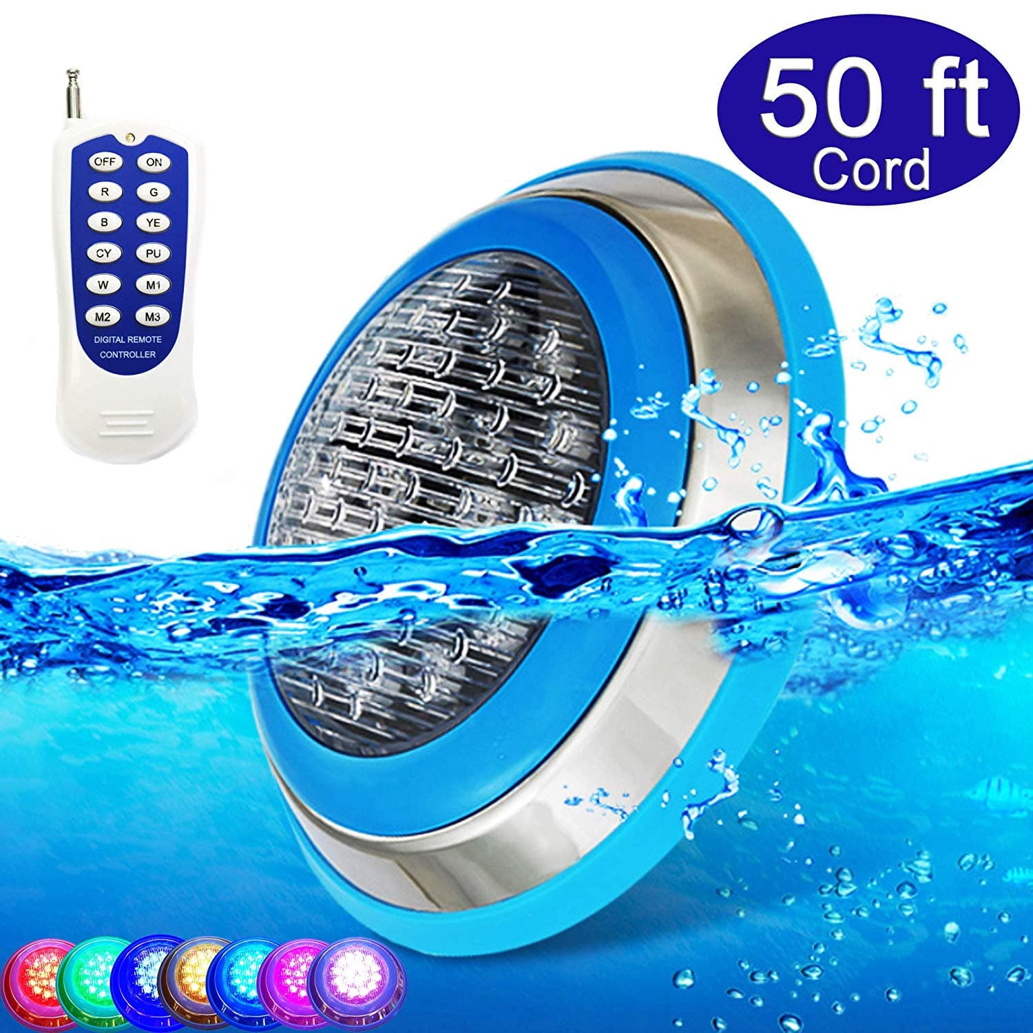 ABBA 12V 54W Stainless Steel RGB LED Pool & Spa Light - Sonic Electric