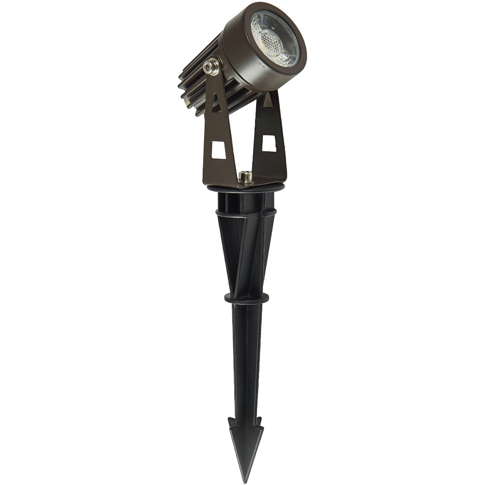 ABBA 12V 5W Cast Aluminum LED Spot Light - Black or Brown Finish - Sonic Electric