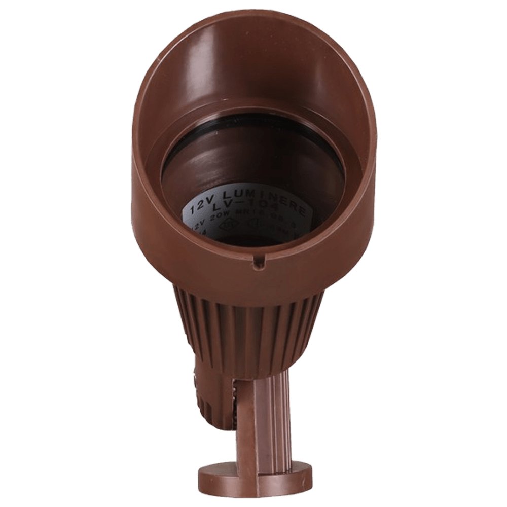 ABBA 12V Cast Aluminum LED Mono-Point Spot Light - Black or Brown Finish - Sonic Electric