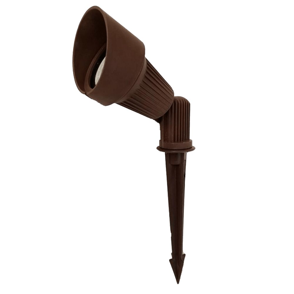 ABBA 12V Cast Aluminum LED Mono-Point Spot Light - Black or Brown Finish - Sonic Electric