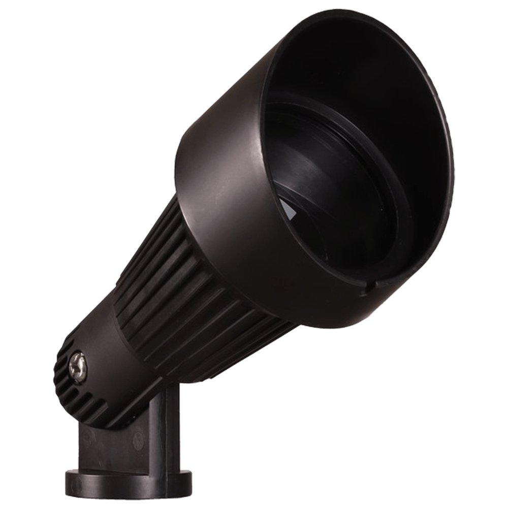 ABBA 12V Cast Aluminum LED Mono-Point Spot Light - Black or Brown Finish - Sonic Electric
