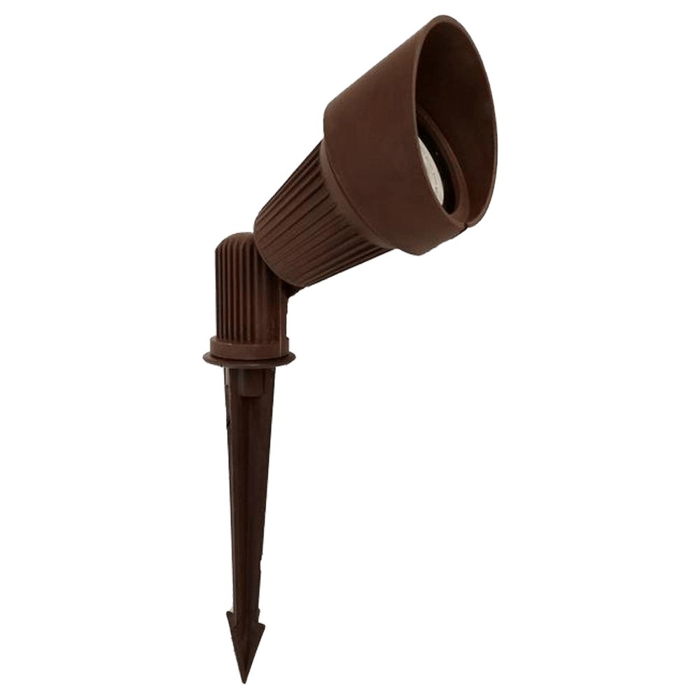 ABBA 12V Cast Aluminum LED Mono-Point Spot Light - Black or Brown Finish - Sonic Electric