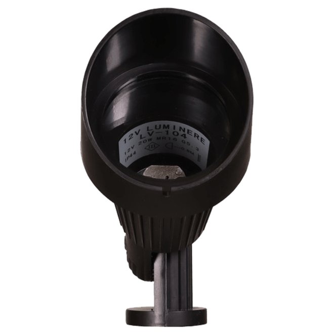 ABBA 12V Cast Aluminum LED Mono-Point Spot Light - Black or Brown Finish - Sonic Electric