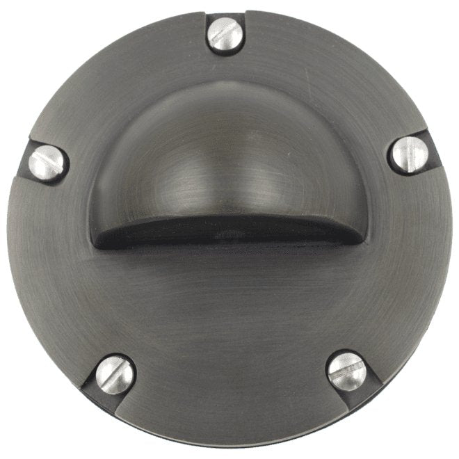 ABBA 12V Cast Brass Half Moon LED In-Ground Well Light - Sonic Electric