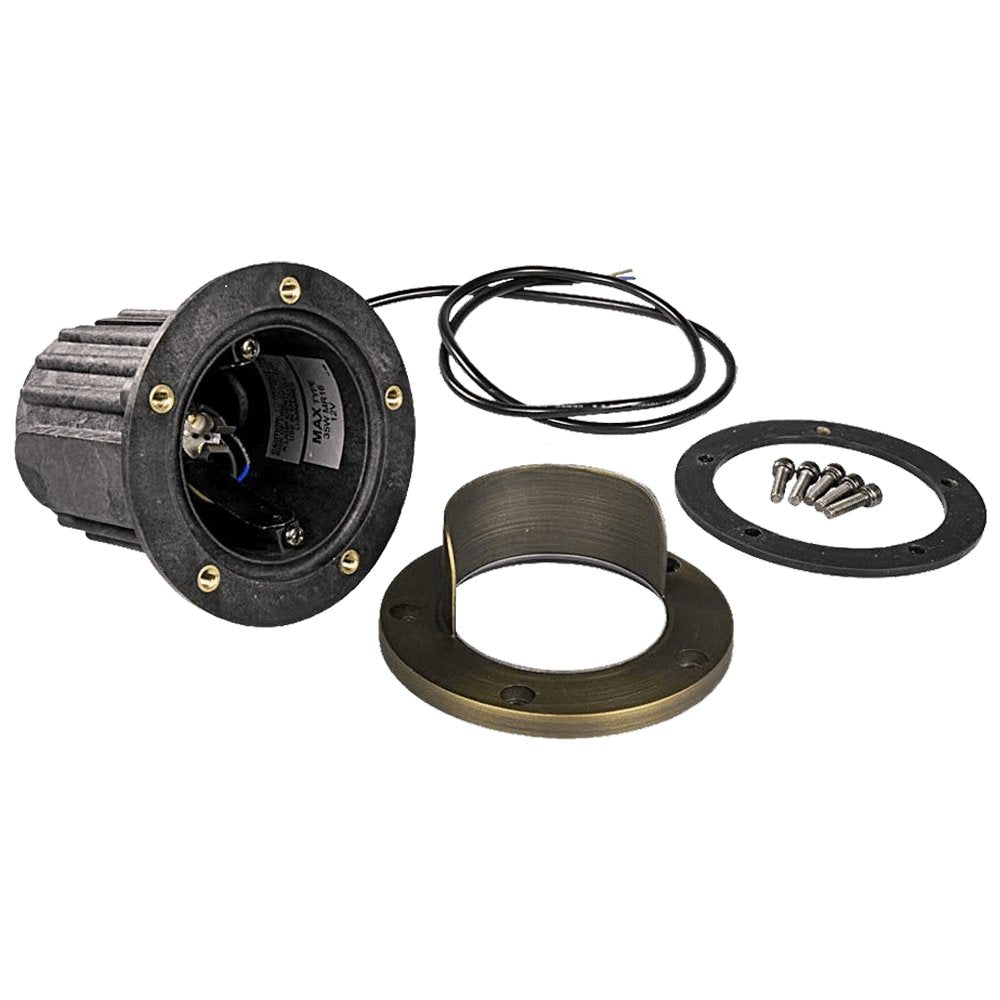 ABBA 12V Cast Brass Sheilded LED In-Ground Well Light - Sonic Electric