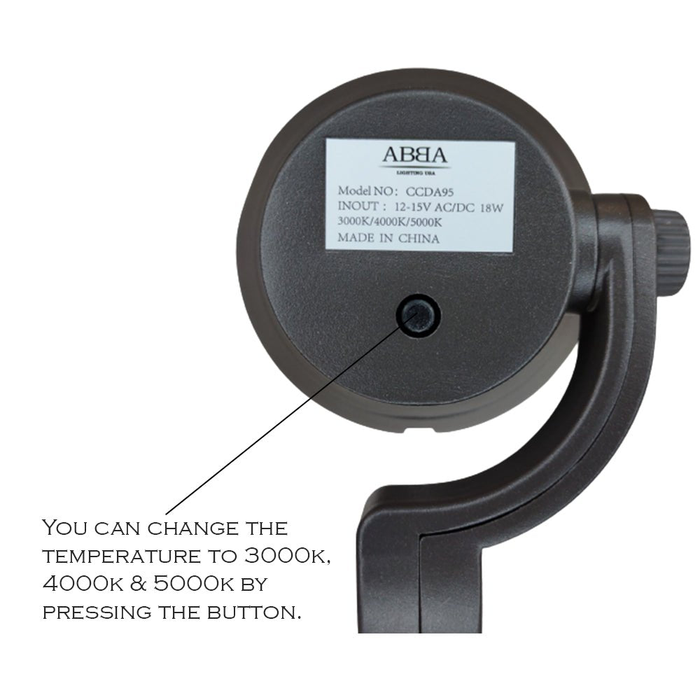 ABBA 12W 3-CCT Built-In LED Spot Light - Sonic Electric