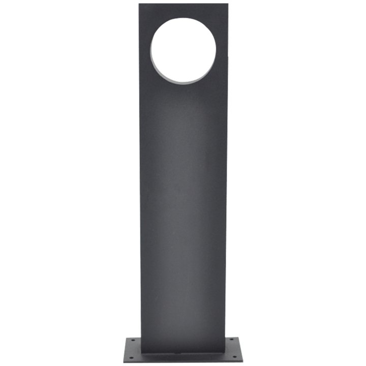 ABBA 3W 12V 20" Aluminum Round Cutout LED Bollard Path Light - Warm White, 3000K - Sonic Electric