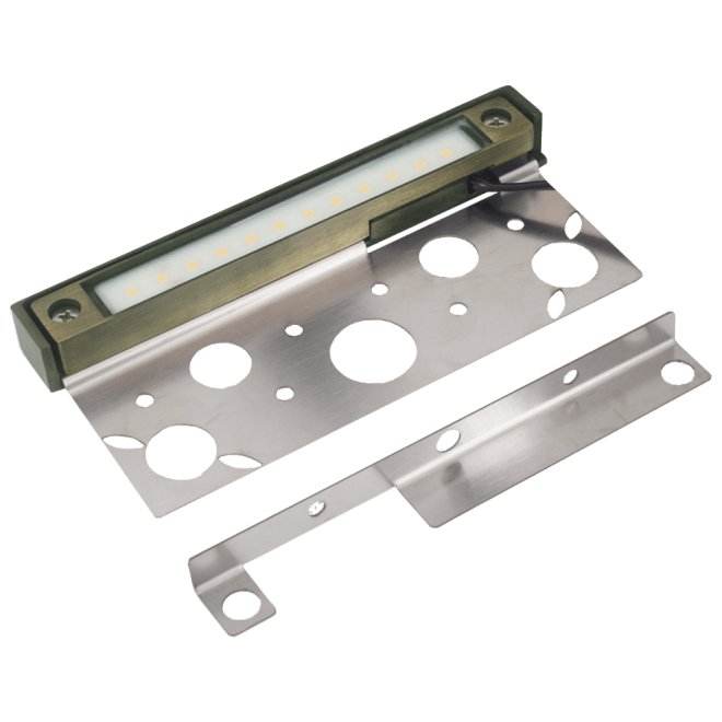 ABBA 3W 12V Brass LED Hardscape Edge Light - 3000K, Warm White or 5000K, Cool White - Sonic Electric