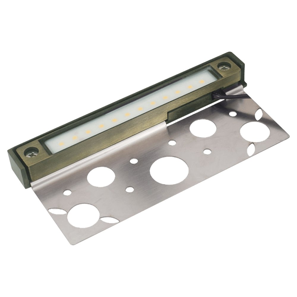 ABBA 3W 12V Brass LED Hardscape Edge Light - 3000K, Warm White or 5000K, Cool White - Sonic Electric
