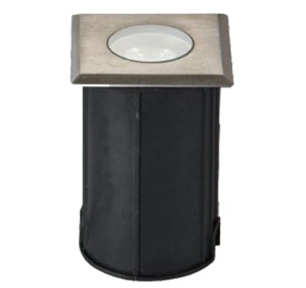 ABBA 3W Stainless Steel Square LED Well Light- Multiple Finishes/Color Temperatures - Sonic Electric