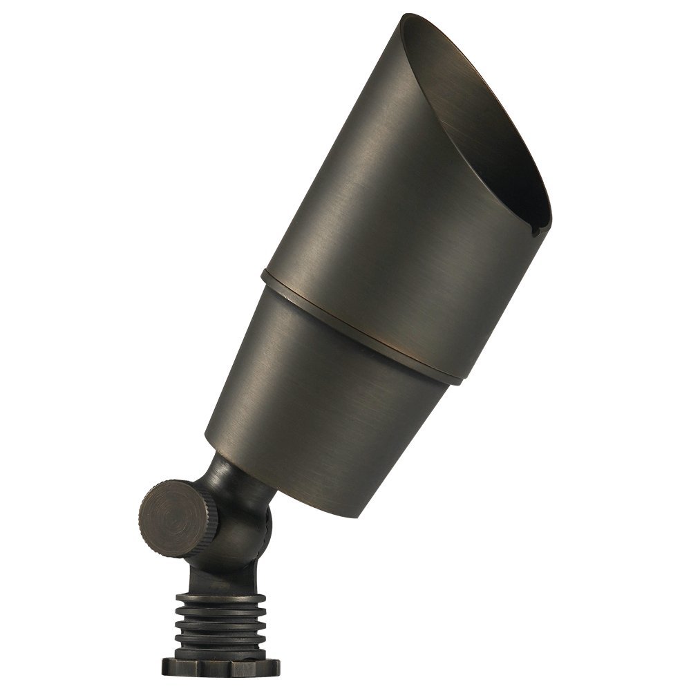 ABBA 5W Cast Brass Landscape Up/Spot Light - Natural or Dark Brass Finish - Sonic Electric