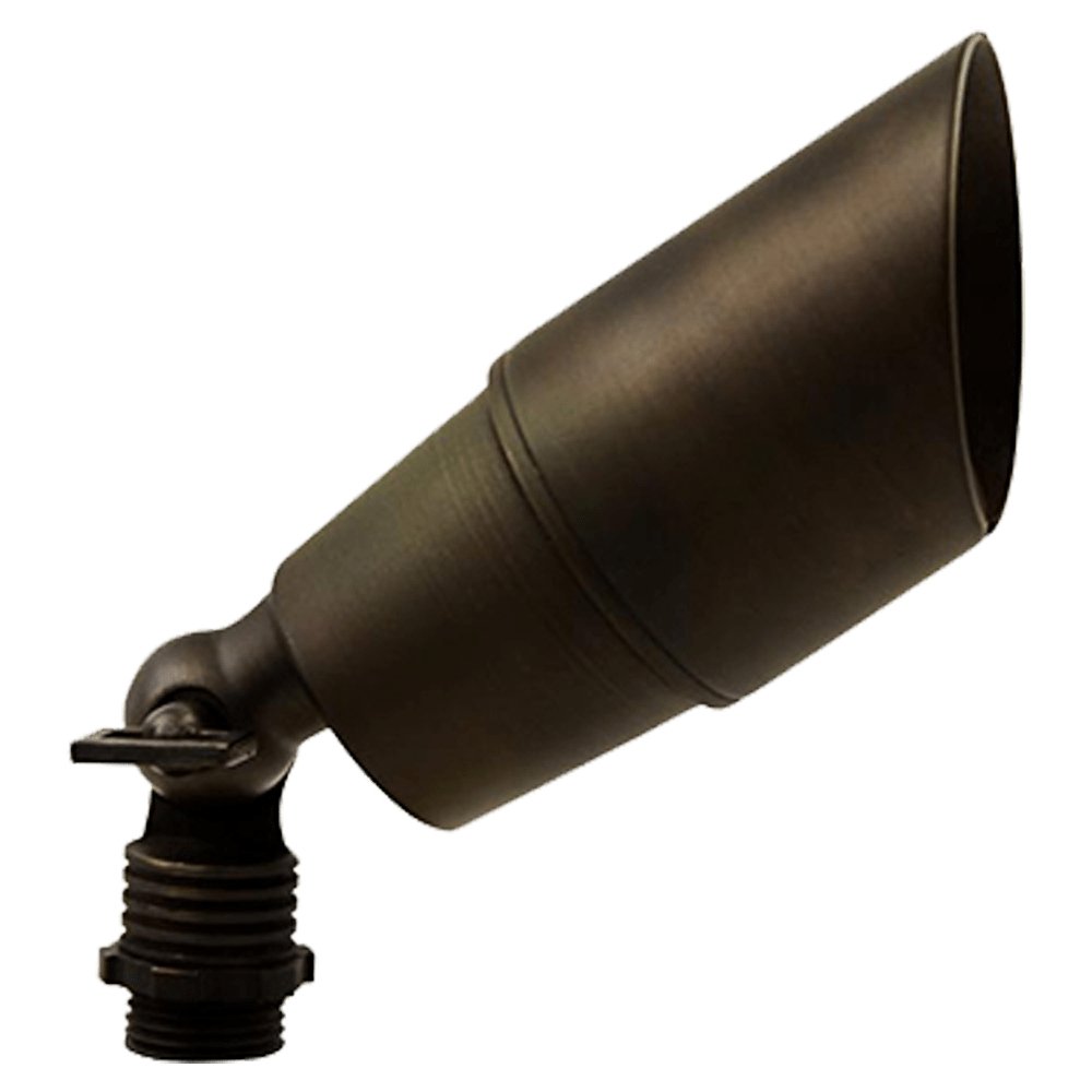ABBA 5W Cast Brass Landscape Up/Spot Light - Natural or Dark Brass Finish - Sonic Electric