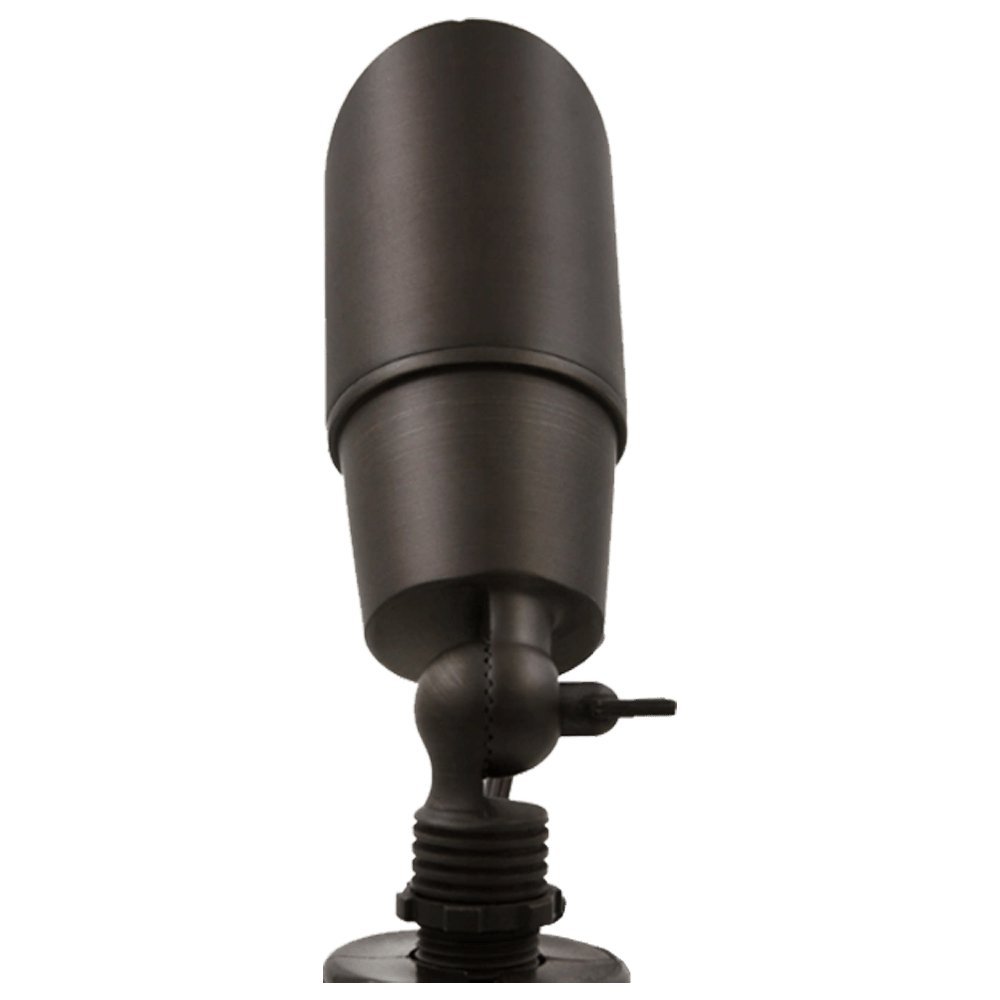 ABBA 5W Cast Brass Landscape Up/Spot Light - Natural or Dark Brass Finish - Sonic Electric