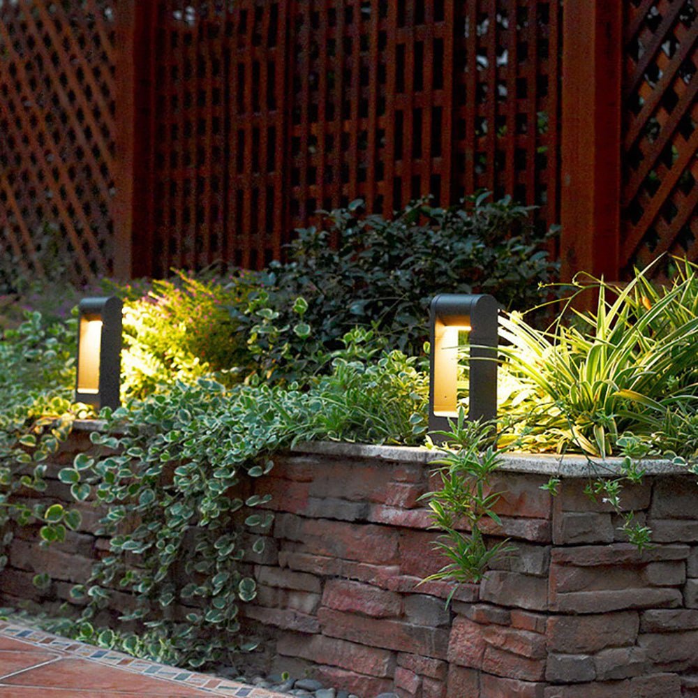 ABBA 8W 12V 24" Aluminum Vertical Adjustable LED Bollard Path Light - Warm White, 3000K - Sonic Electric