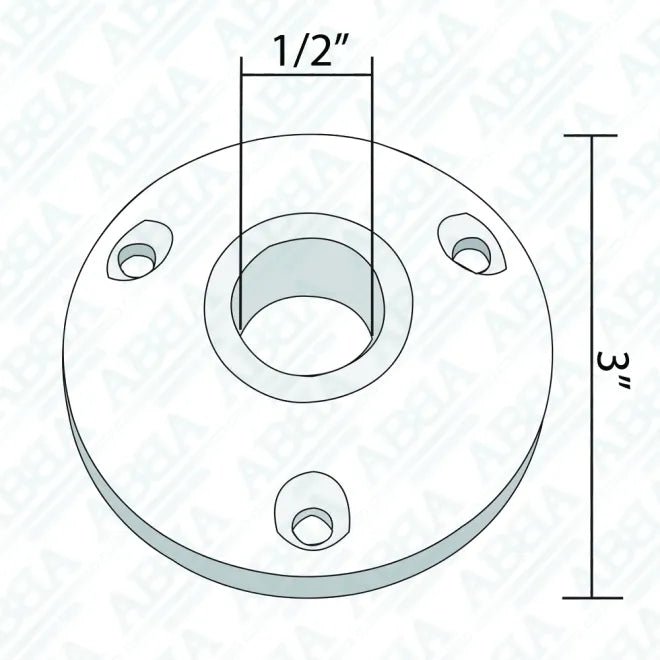ABBA Brass Tree Mount Bracket - Sonic Electric