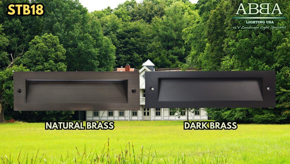 ABBA STB18 Integrated 3W 12V Brass LED Step Light - Sonic Electric