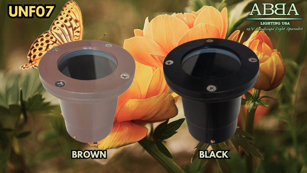 ABBA UNF07 MR16 Brass LED Well Light - Light Bulb Sold Separately - Sonic Electric