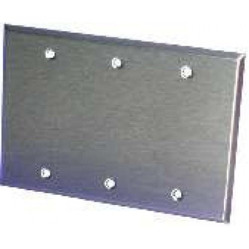 Blank Switch Stainless Steel Wall Plate- Multiple Sizes - Sonic Electric