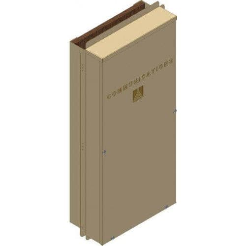 Communications Fiber Optics Service Enclosure With Embossed- "Communication" Text - Sonic Electric