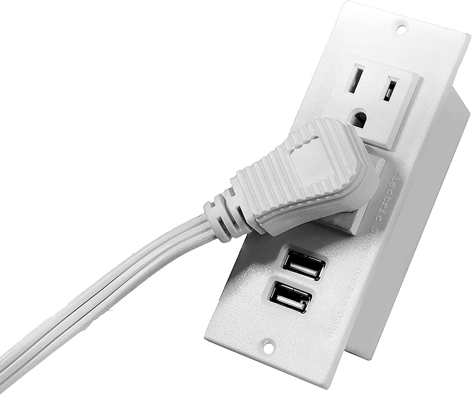 Desktop Power Grommet Conference Recessed Power Strip With 2-Socket & 2-USB Ports - Sonic Electric