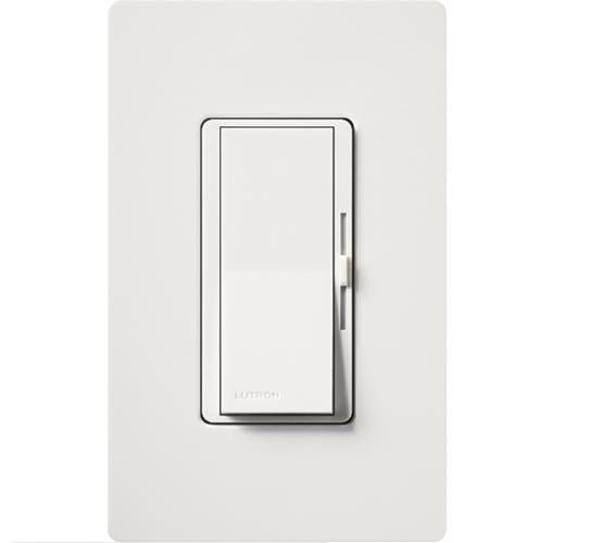 Diva LED+ Dimmer Switch for Dimmable LED, Halogen and Incandescent Bulbs, Single Pole or 3 Way, White - Sonic Electric