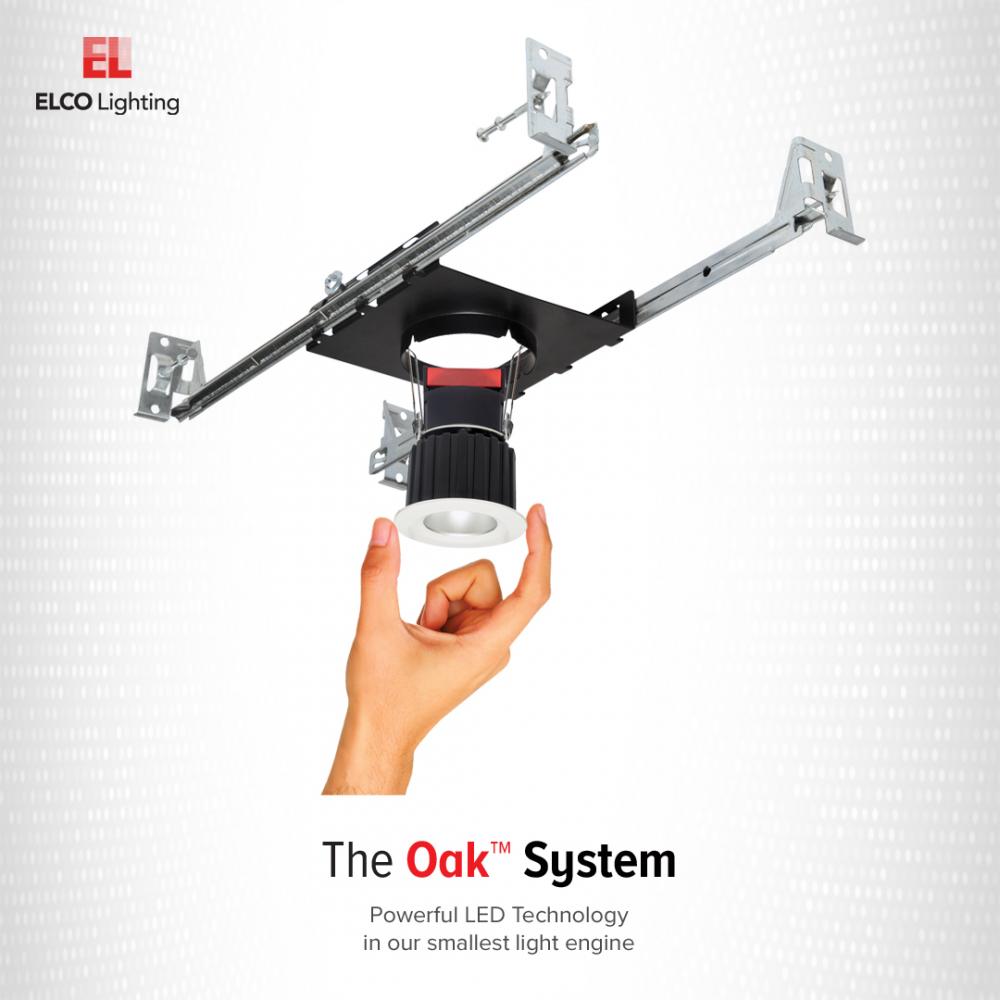 Elco 1" Round Recessed Oak Downlight - Multiple Finishes/Color Temperatures - Sonic Electric