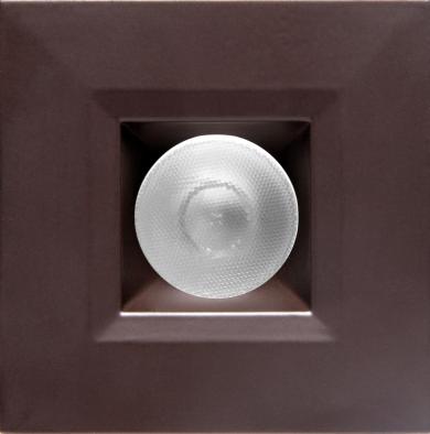 Elco 1" Square Recessed Oak,¢ Downlight - Multiple Finishes/Color Temperatures - Sonic Electric