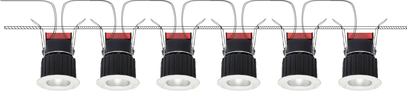 Elco 1" Square Recessed Oak Pull Down - Multiple Finishes/Color Temperatures - Sonic Electric