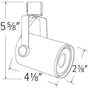 Elco 10W-20W LED Stein Track Fixture with 3CCT Switch - Multiple Finishes - Sonic Electric