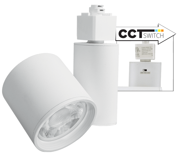 Elco 10W - 40W LED Gordian Track Fixture - Multiple Finishes/Color Temperatures - Sonic Electric
