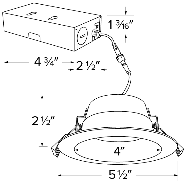 Elco 11W 4" LED Recessed Downlights with 5-CCT Switch - White, Black or Bronze Finish - Sonic Electric