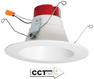 Elco 120V 15W 5"/6" LED Deep Inserts Downlight with 5-CCT Switch - 1000 Lumens - Sonic Electric