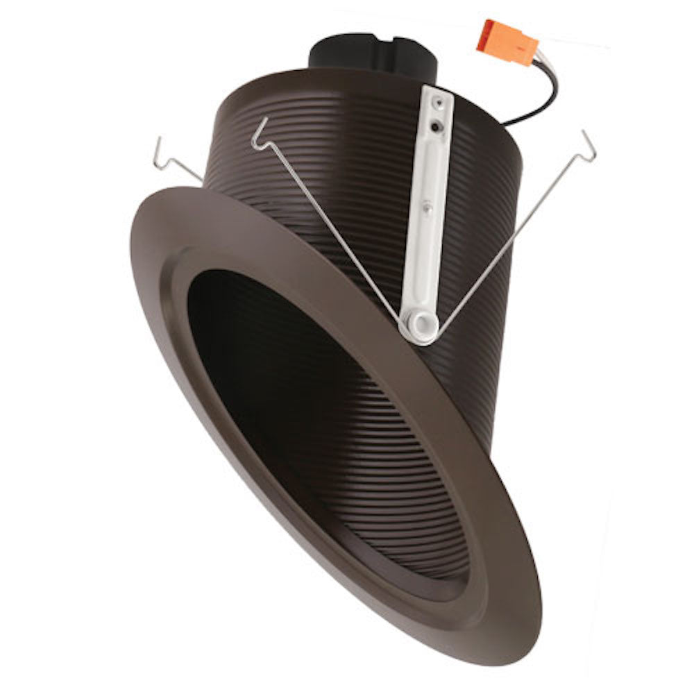 Elco 120V 15W/18W 6" Super Sloped Ceiling LED Baffle Inserts with 5-CCT Switch - Sonic Electric