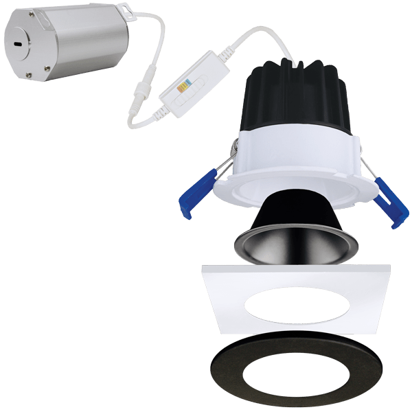 Elco 120V 8W 2" LED Round Elm Downlight with 5-CCT Switch - 600 Lumens - Sonic Electric