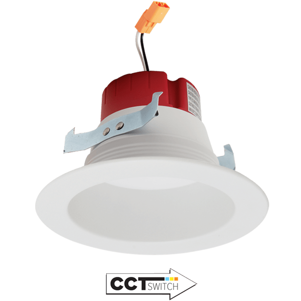 Elco 12W 120V 4" Five-Color Temperature Switch LED Reflector Inserts - 840 Lumens - Sonic Electric