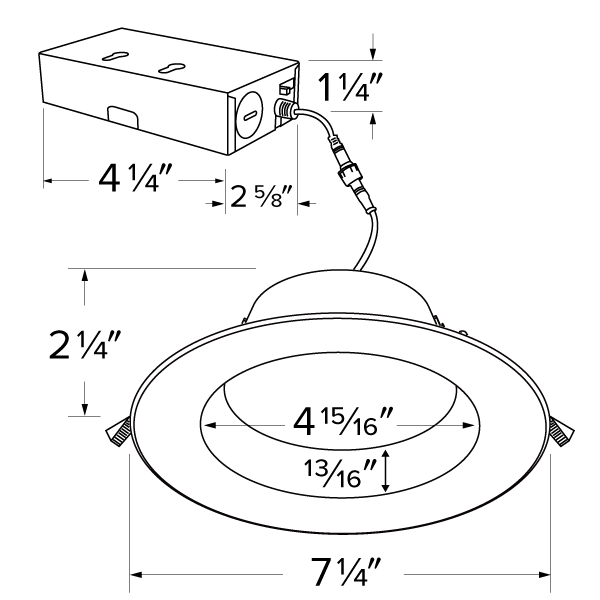 Elco 12W 120V 6" LED 120V Round Reflector Insert with 5-CCT Switch - Sonic Electric