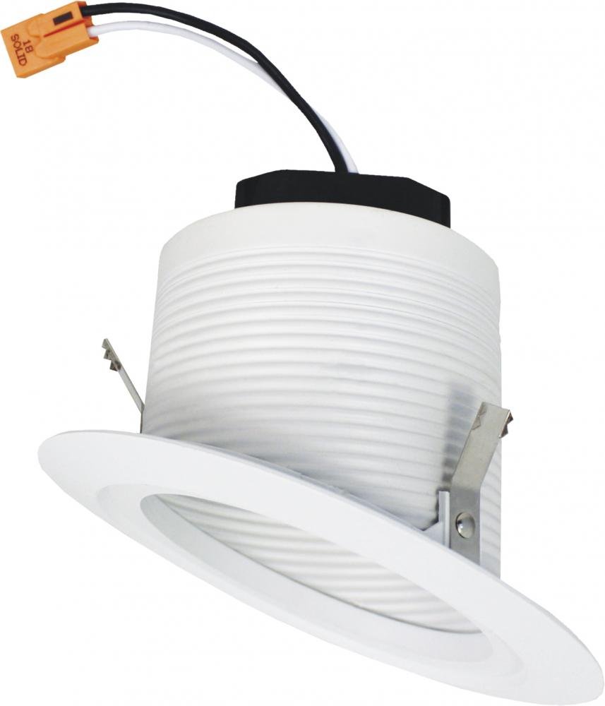 Elco 12W 4" Sloped Ceiling LED Baffle Insert Downlight - 5CCT, 900 Lumens - Sonic Electric
