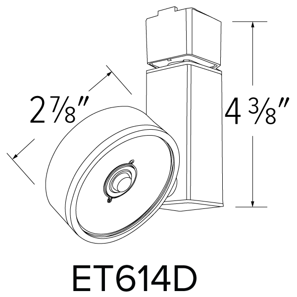 Elco 12W/17W LED Trilene Track Fixture with 3CCT Switch - Multiple Finishes - Sonic Electric