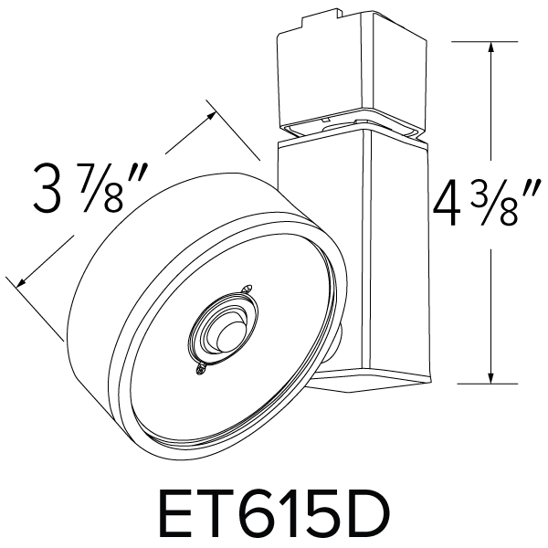 Elco 12W/17W LED Trilene Track Fixture with 3CCT Switch - Multiple Finishes - Sonic Electric