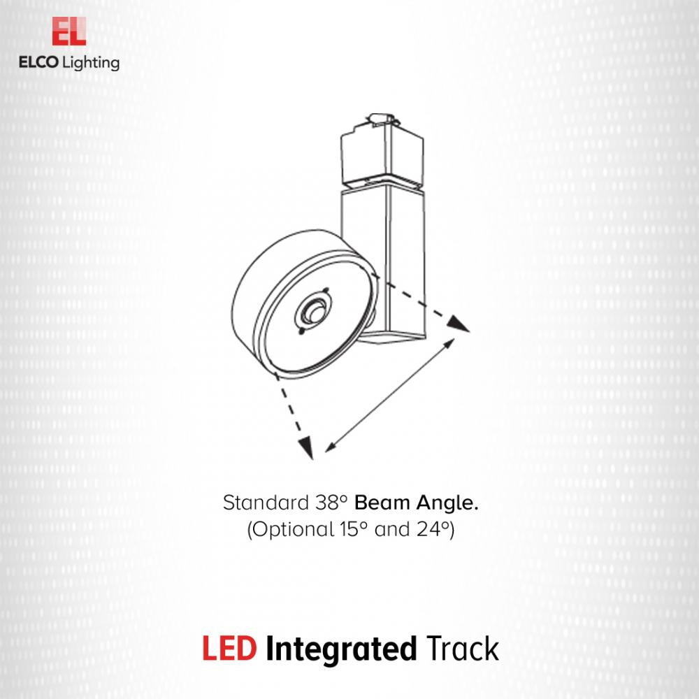 Elco 12W/17W LED Trilene Track Fixture with 3CCT Switch - Multiple Finishes - Sonic Electric