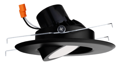 Elco 13W 5" or 6" Round LED Adjustable Gimbal Insert with 5-CCT Switch - Multiple Finishes - Sonic Electric